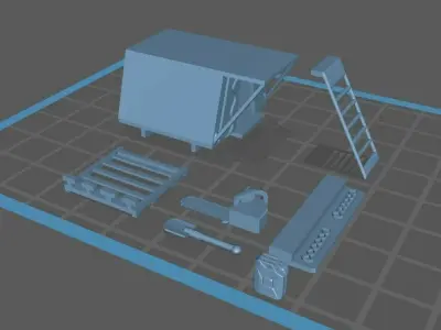 OFF ROAD KIT HOT WHEELS 1  64 3D print model