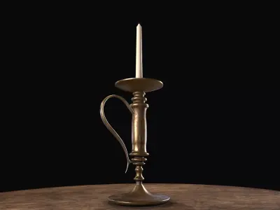 Antique Candle Holder 3D model 3D model