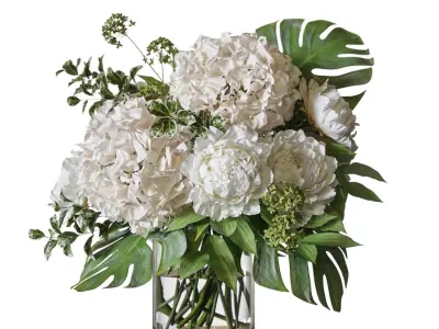 Flower Set 078 Tropical bouquet 3D model