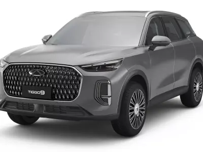 2026 Chery Tiggo 9 Hybrid with Interior 3D model