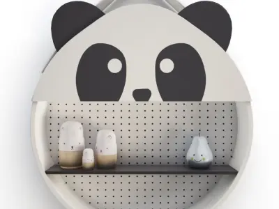 Set of Fantasy Shelves For Childroom 3D model