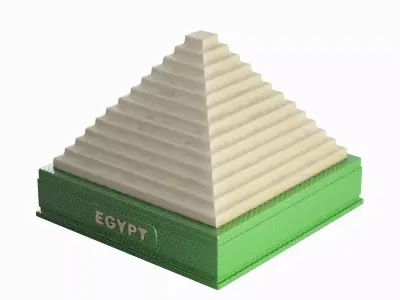 Pyramid Toy B 03 Low-poly 3D model
