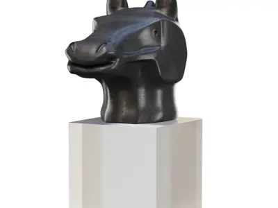 Versmissen Horse Zodiac Sculpture  Low-poly 3D model