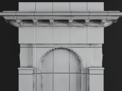 Majolica stove 3D model