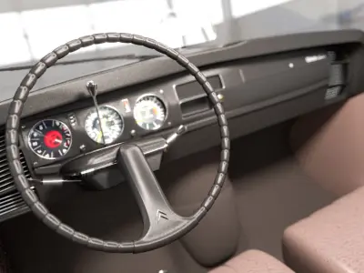 Citroen DS 23 - 1974 - old and restored version 3D model