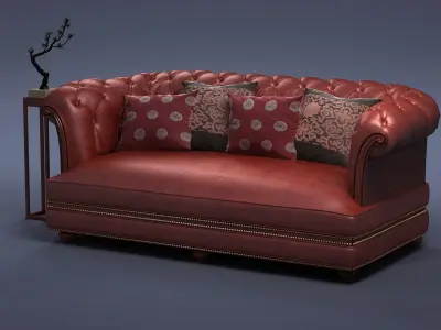 cabinet cabinet wardrobe sofa bed table bookshelve 3D model