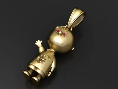 LITTLE BOY PENDANT 3D PRINTABLEMODEL  3D print model