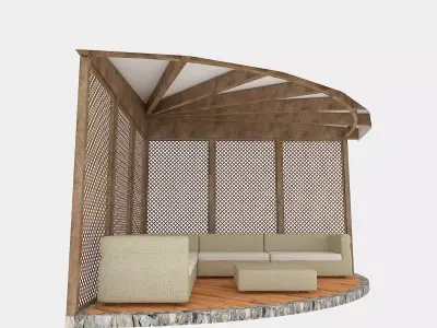 garden camellia 03 Low-poly 3D model