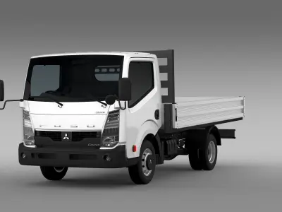 Mitsubishi Fuso Canter Guts Tipper 2015 3D model