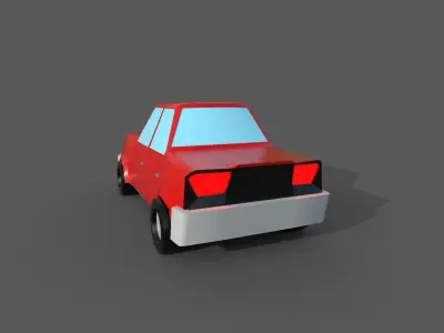 Little Car Free low-poly 3D model