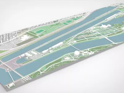 The Circuit Gilles Villeneuve Montreal Canada 3D model