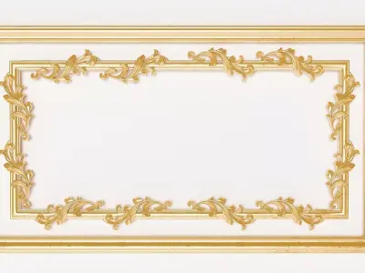 Golden Bars and Skirting 3D model