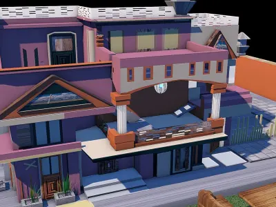  exterior house model Free 3D model