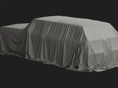 Retro Car Cover 01 3D model