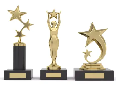 Cups Trophy 3D model 9