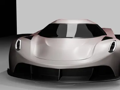 Koenigsegg Jesko Low-poly 3D model