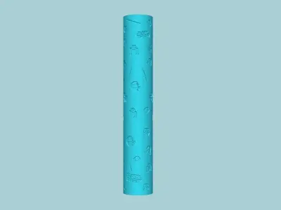 Texture Roll 60 - Star Wars Negative - Fondant Decoration Maker 3D print model