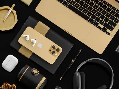 Apple Set Work Setup Work Space 3D model