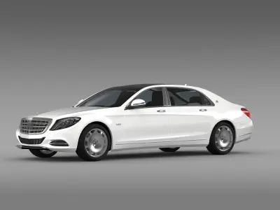 Mercedes Maybach S600 X222 2015 3D model