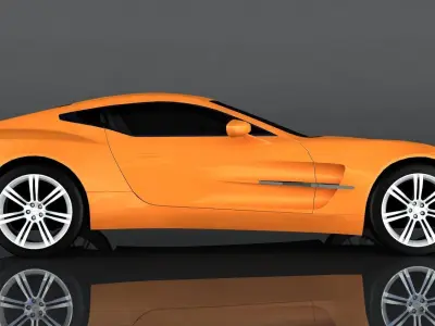 Aston Martin ONE-77 Low-poly 3D model