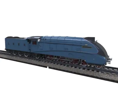 Mallard Train Low-poly 3D model