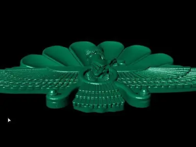 another Assyrian pendant 3D print model