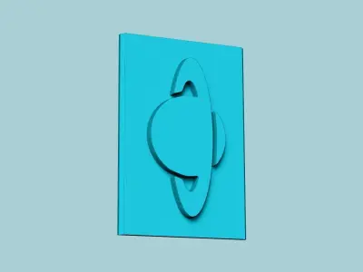 Stamp 21 - Saturn - Fondant Decoration Maker Toy 3D print model