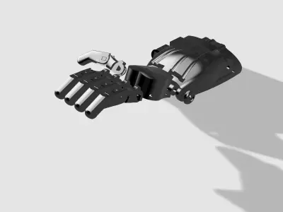 A robotic bionic hand 3D print model