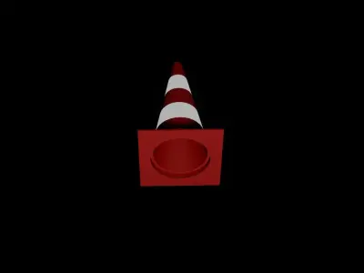 Traffic Cone 3D model from CGTrader
