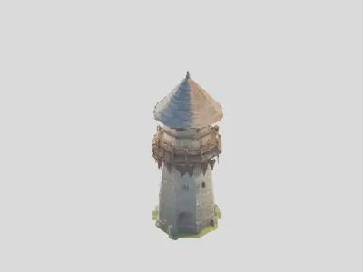 Low Poly Stylized Model 3D asset Low-poly 3D model