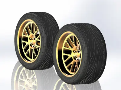 Custom wheels Boze Vortex for your scale model 3D print model