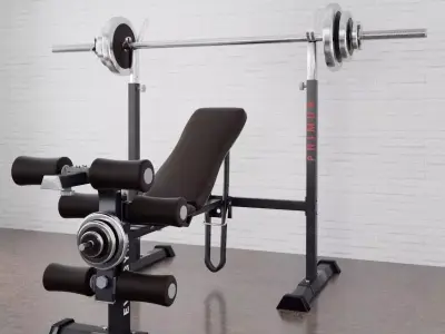 Gym equipment 05 am169 3D model