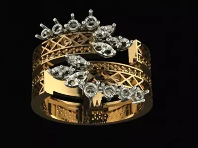 Ring for 3D Models 3D print model