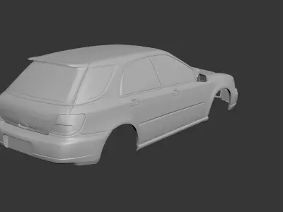 Subaru Impreza Wagon 2000 wrx sti 3D print model