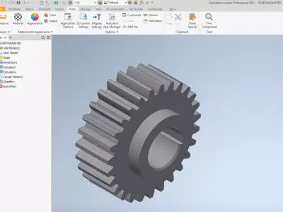 gear parameter 3D print model