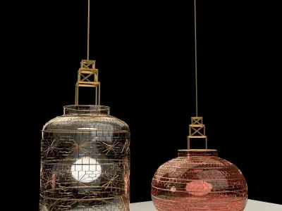 Chinese lantern 3D model 23