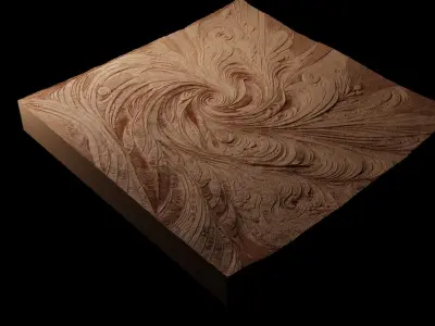 Wind CNC 3d Print High Relief Sand Casting 3D print model