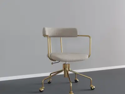 Lenox Swivel Office Chair Low-poly 3D model