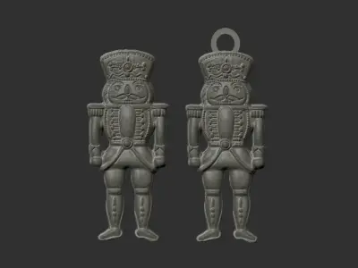 nutcracker 2 tree decor  3D print model