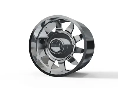REAR forgiato Montagna DURO DUALLY WHEEL 3D print model