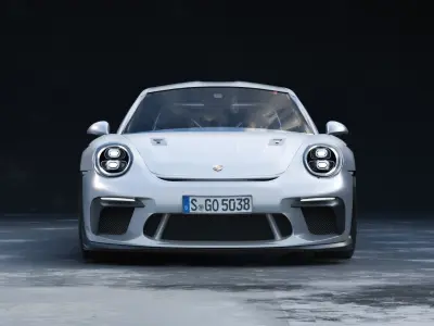 Porsche 911 GT3 Low-poly 3D model