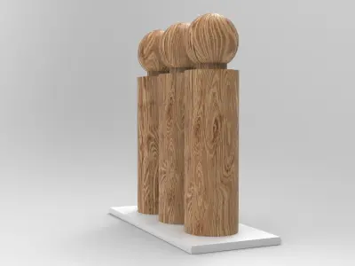 Pihyu Salt Shaker Low-poly 3D model