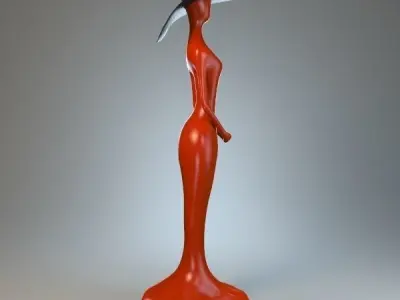 Statuette of Woman in a Hat P 3D print model