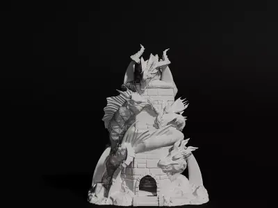 tiamat tower 3D print model