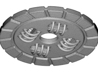 Kids Engineering Clutch Plate 3D print model