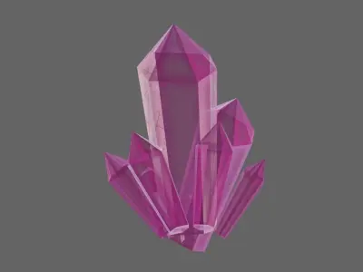 Crystals - Cristal Low-poly 3D model