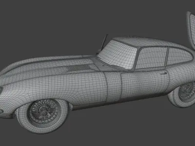 Jaguar E-Type - 3D Model  3D model