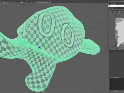 Wooden Turtle Sculpture 3D model