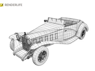 Car Roadster 2 3D model