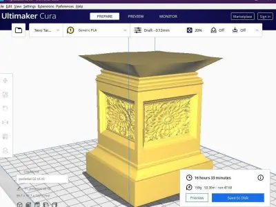 pedestal 02 3D print model